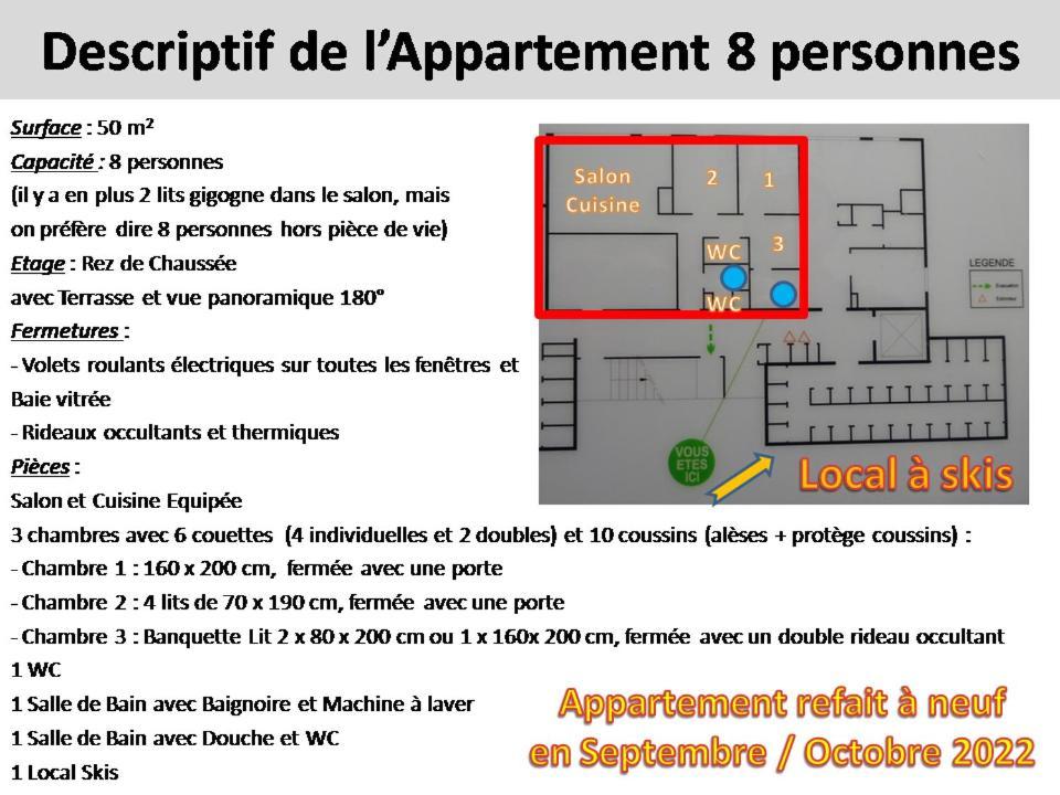 Saint-Étienne-en-Dévoluy Appartement 8-10 Personnes Superdevoluy Hautes Alpes Rez De Chaussee Vue Panoramique 3 Chambres מראה חיצוני תמונה