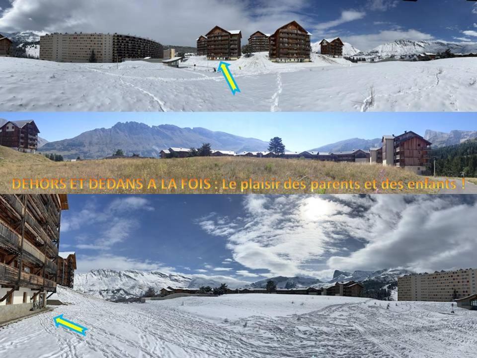 Saint-Étienne-en-Dévoluy Appartement 8-10 Personnes Superdevoluy Hautes Alpes Rez De Chaussee Vue Panoramique 3 Chambres מראה חיצוני תמונה