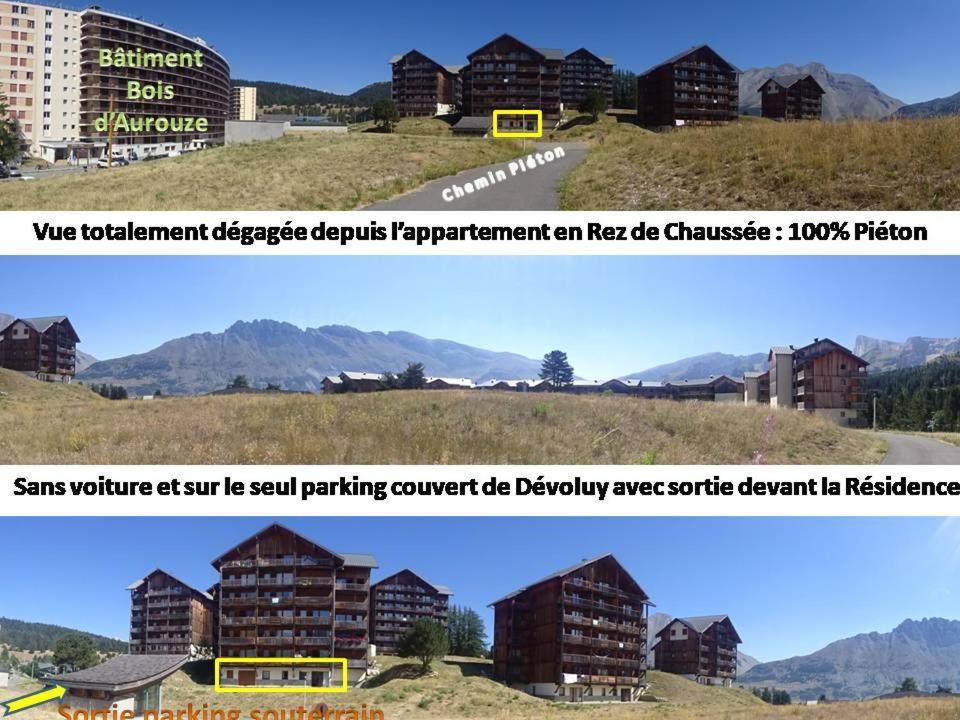 Saint-Étienne-en-Dévoluy Appartement 8-10 Personnes Superdevoluy Hautes Alpes Rez De Chaussee Vue Panoramique 3 Chambres מראה חיצוני תמונה