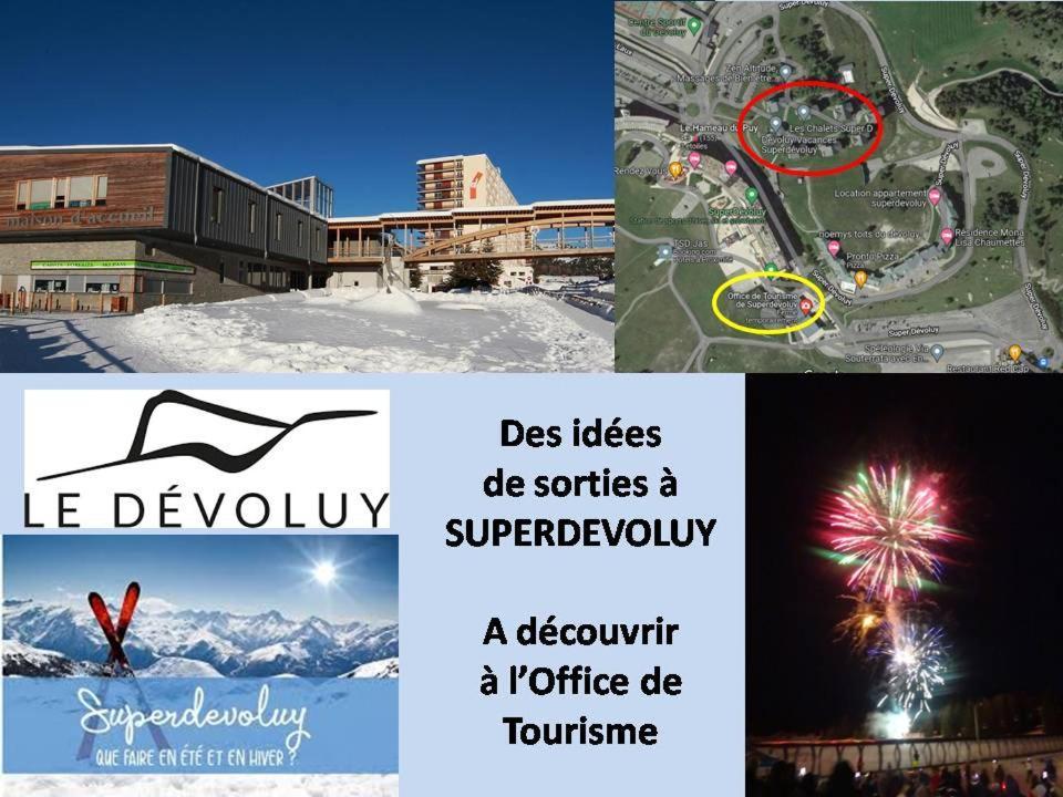 Saint-Étienne-en-Dévoluy Appartement 8-10 Personnes Superdevoluy Hautes Alpes Rez De Chaussee Vue Panoramique 3 Chambres מראה חיצוני תמונה